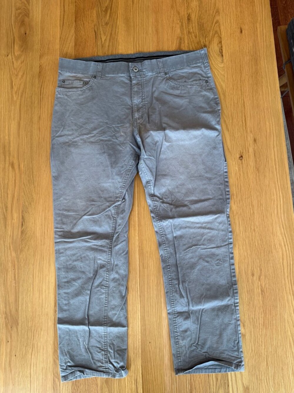 Member's Mark Mason Straight Fit Gray Stretch Pants Men's 38x30